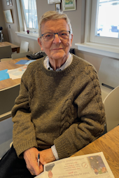 Erik i en stille stund inden regnskabets time.